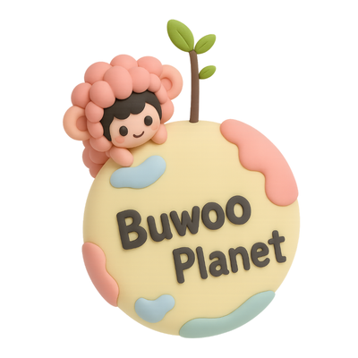 布物星球 Buwoo Planet Logo